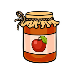 vector illustration of jam