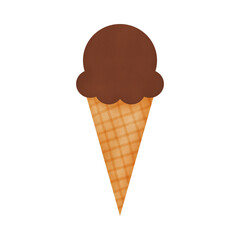 ice cream isolated on white