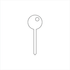 Pin icon vector