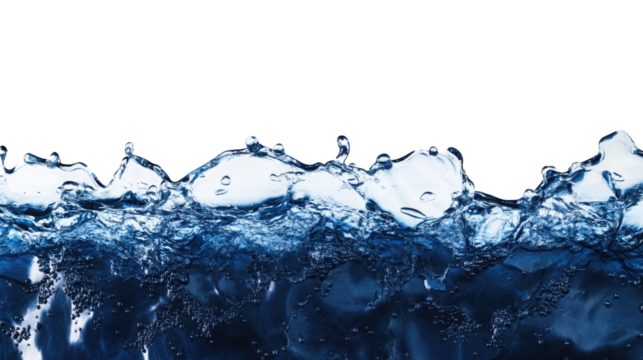 Captivating water splash capturing the dynamics of liquid motion under bright light,cut out 