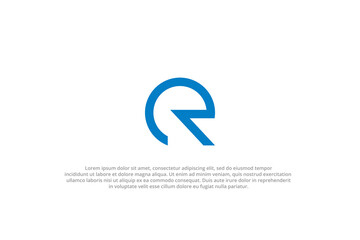 letter r ride bike logotype logo