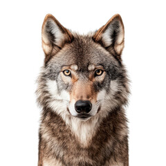 Fototapeta premium Majestic wolf portrait with intense gaze