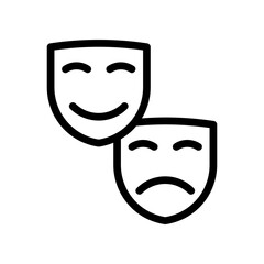 cultural mask line icon