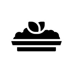 traditional food glyph icon