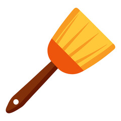 A PNG Vector Brush Icon, wooden spoon isolated on white.