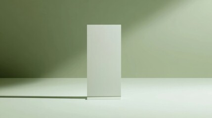 Mockup of a menu card in a sleek design.