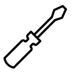 screwdriver line icon