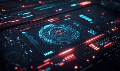 Futuristic Digital Interface