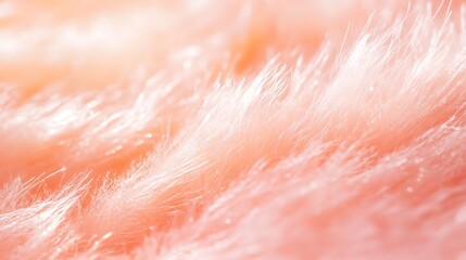 Fototapeta premium Close-up of skin texture with peach fuzz, soft light, shiny and glossy, pastel colors, detailed and hyper-realistic macro photography.