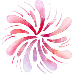 watercolor fireworks