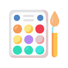 Watercolor Icon Vector Illustration