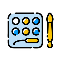 Watercolor Icon Vector Illustration