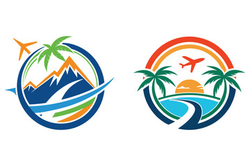 Editable Vector Logo for Travel Agencies and Tourism Businesses