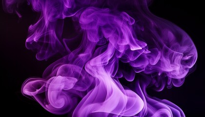 Fototapeta premium texture of purple smoke on black