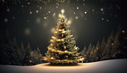 christmas tree celebrating christmas and new year