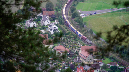 Saksońskie widoki na pociag © rob