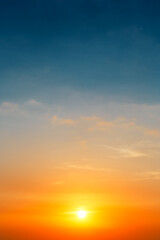 Fototapeta premium beautiful sunset sky , nature background