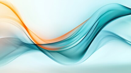 Fototapeta premium Abstract flowing waves in soft pastel colors