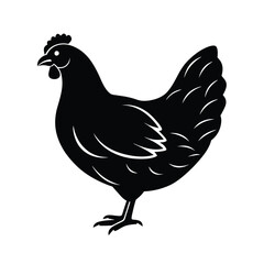 rooster silhouette vector