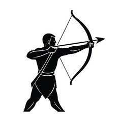bow and arrow vector illustration