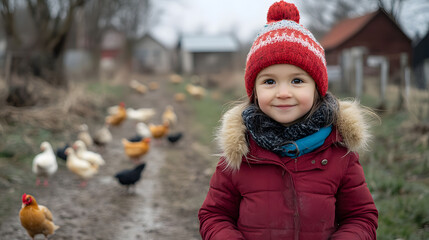 Happy girl in the park, enjoying the outdoors and nature with a charming smile on her face.