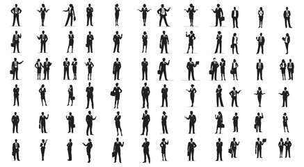 Business people vector illustration set.silhouettes of people working group of standing business people vector eps 10 silhouettes of people working group of standing business people vector eps 10