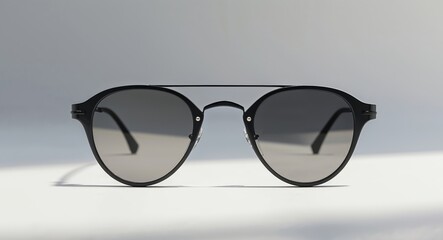 Stylish Black Sunglasses with Mirrored Lenses