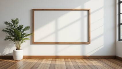 Modern Room, Blank Canvas, Sunlight