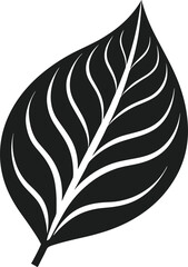 Leaf Silhouette Vector Illustration - Nature and Eco-Friendly Symbol
