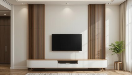 Modern Living Room with TV (9)