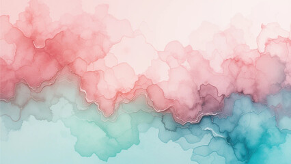 Fototapeta premium Abstract Watercolor Background With Vibrant Pink and Blue Artistic Patterns