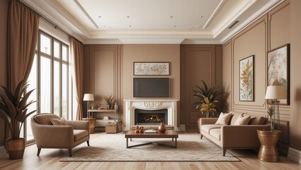 Elegant Living Room Interior Design