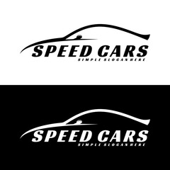 car line simple logo design concept vector art	