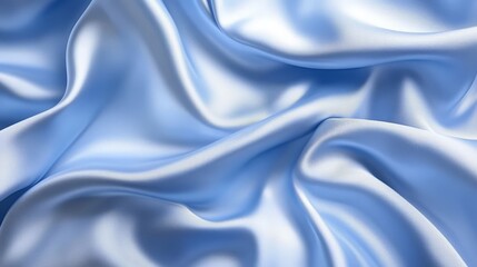 Fototapeta premium Soft Blue Fabric with Smooth and Airy Texture