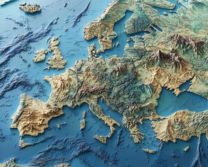 European Topographic Map