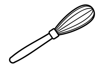 Pastry Brush Line Art – Elegant Vector for Baking and Culinary Designs

