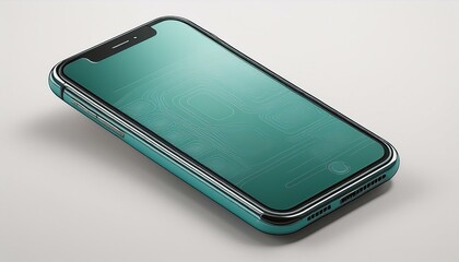 3d illustration of a smartphone on white background