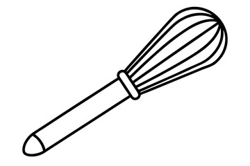 Pastry Brush Line Art – Elegant Vector for Baking and Culinary Designs

