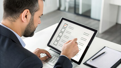 Document Approval and Quality Control Concept
