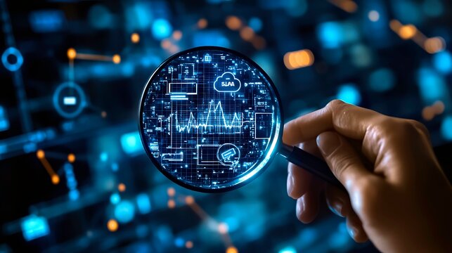 fiber optics background with lots of light spots