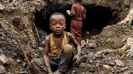 Unsafe Conditions for Children in Cobalt Extraction