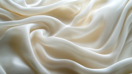 Obraz premium Beautifully draped white fabric showing soft folds and gentle light