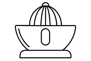 Simple Line Drawing of a Juicer – Fresh and Healthy Drink Illustration

