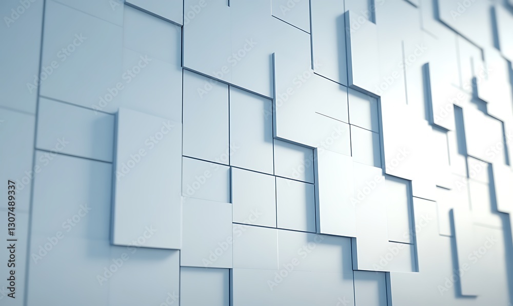 Poster close-up of a modern office facade showcasing repeating architectural elements.
