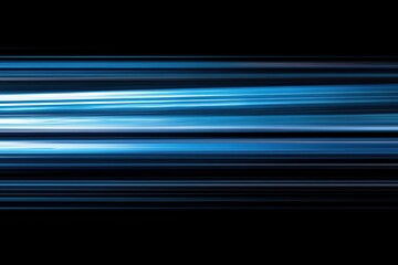 Abstract background with blue and white stripes of light streaks on a dark blue background