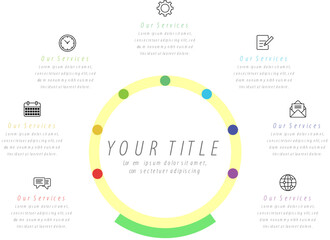 infographic template data info flowchart
