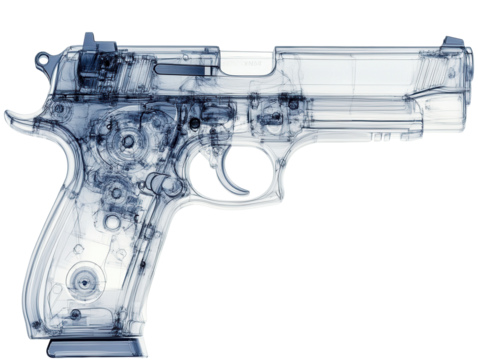 Isolated Handgun Blueprint