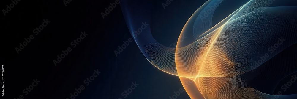 Poster Modern abstract design featuring a stylized globe with glowing lines representing international relations and connections Generative AI