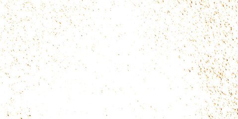 Golden glitter confetti falling down on transparent background. Vector illustration.