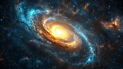 spiral galaxy in space